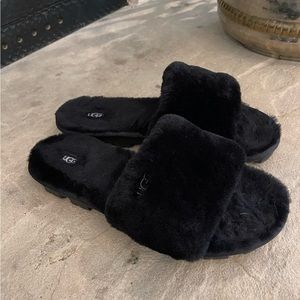 Women’s Ugg Cozette Fur Slide Sz 9